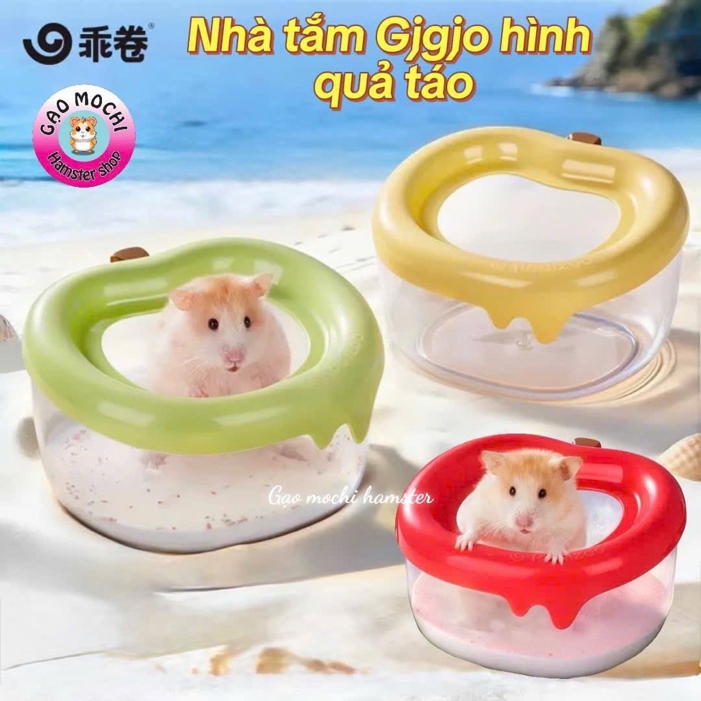 [Nhà tắm GjGjo trái táo] Nhà tắm GjGjo hình quả táo cho hamster