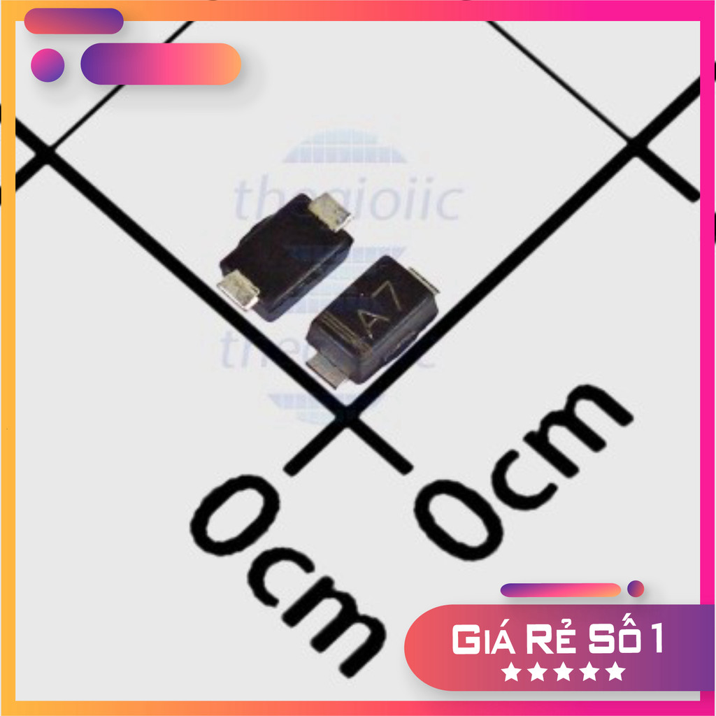 [50 Cái]- 1N4007W-A7 Diode Chỉnh Lưu 1A 1KV SOD-123 Điện Tử Thường Tín