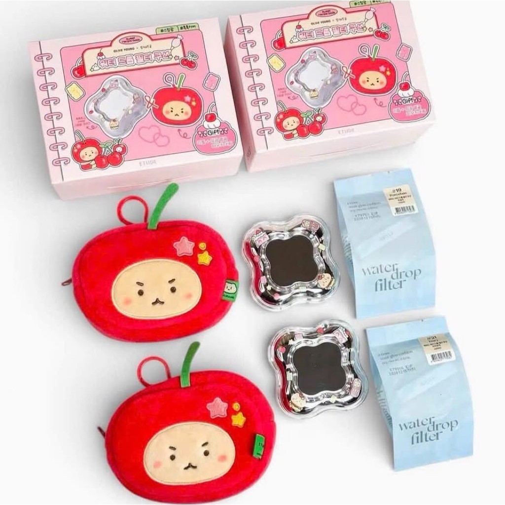 [AUTH 100%] SET CUSHION ETUDE WATER DROP FILTER