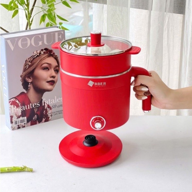 Nồi lẩu mini kèm xửng hấp Aber DN05
