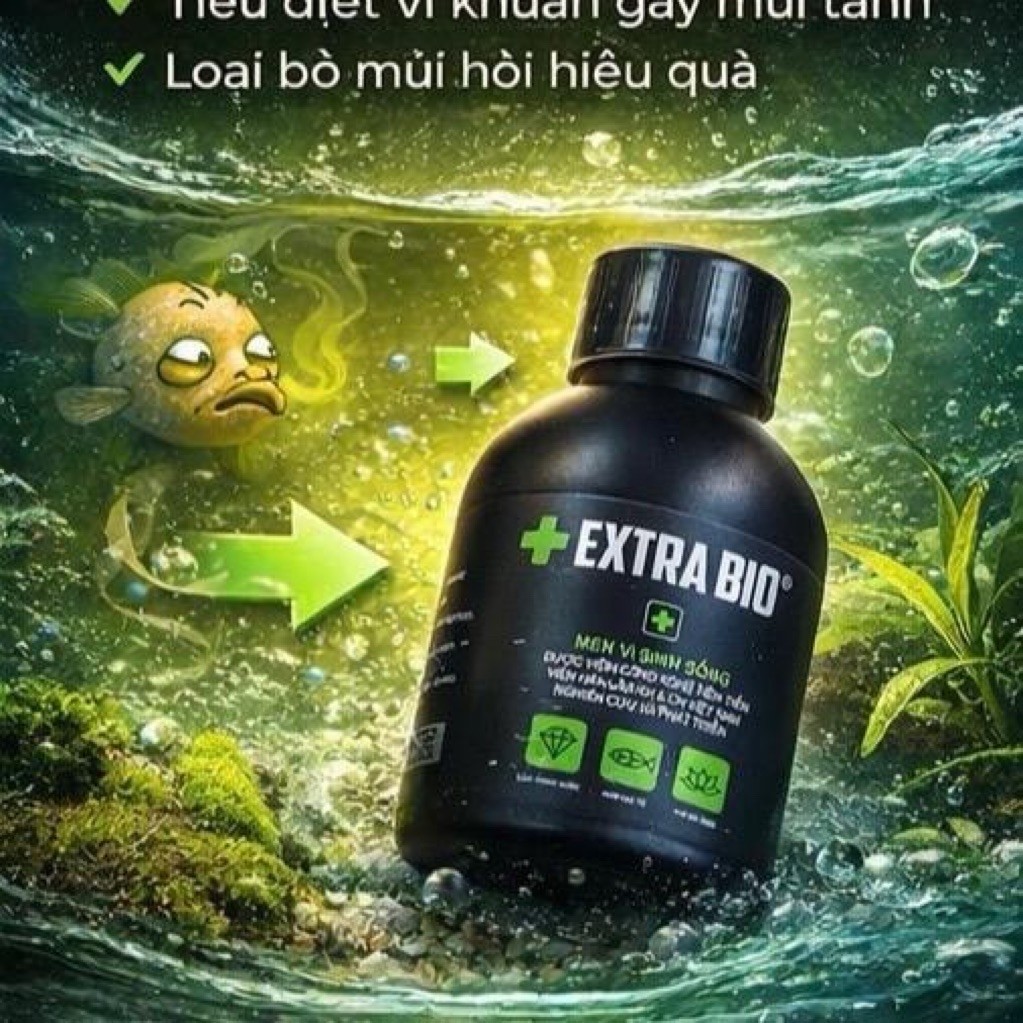 Extra Bio - Men Vi Sinh Extra Bio 125ml - 250ml - 500ml Cao Cấp Cho Hồ Cá Cảnh