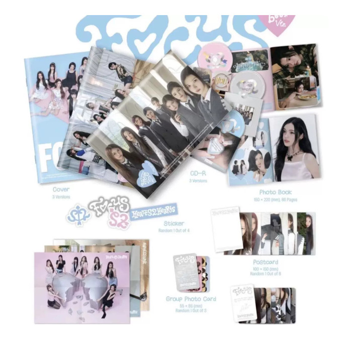Cửa hàng số 2 ♡ Album Hearts2Hearts H2H FOCUS 1st Mini IAN Nguyên Seal Chính Hãng Kpop S2U Gift