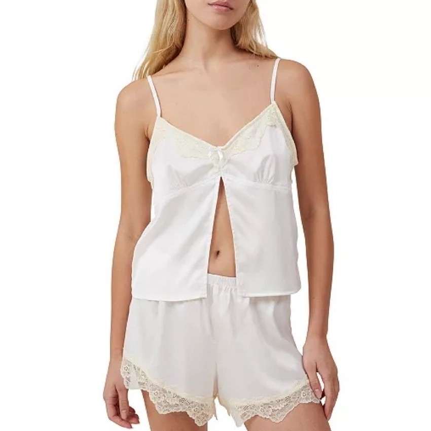 [Pa.ge 120] Bộ ngủ lụa satin mềm mát C0TT0N 0N xuất xịn