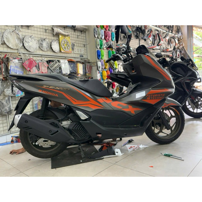 Tem PCX 160 decal cao cấp Tem xe decal