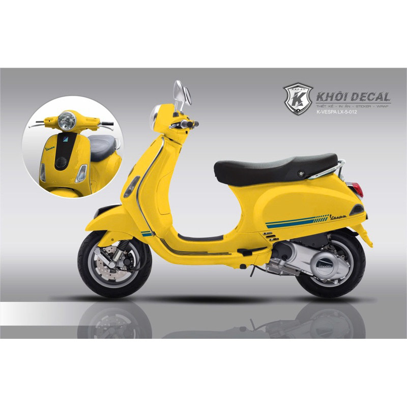 Tem Vespa LX Tem xe decal