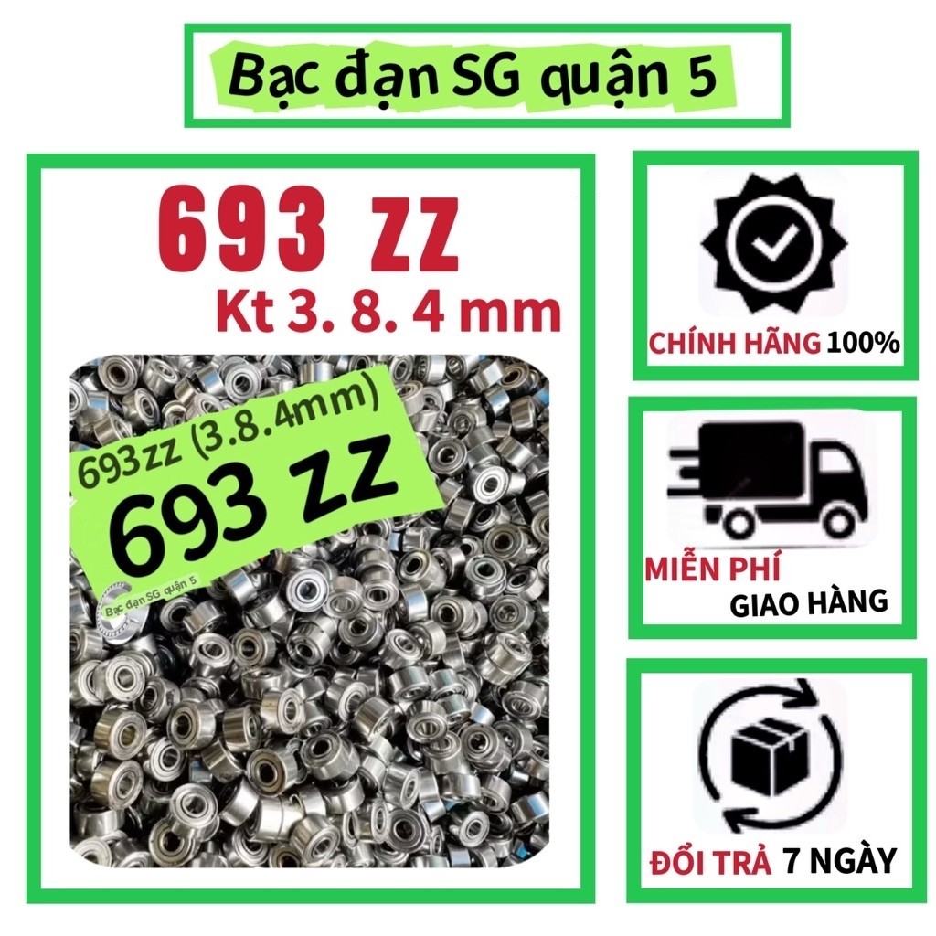 set 10 Vòng bi bạc đạn 693zz kích thước 3x8x4mm