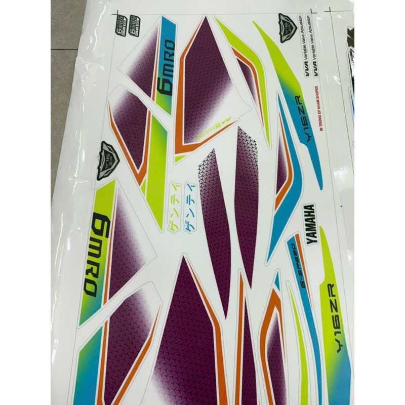 Tem Y16ZR 6MRO Limited Edition Tem xe decal
