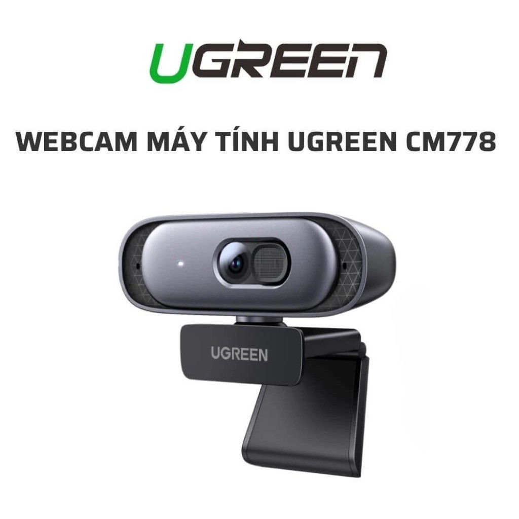 Webcam dùng cho máy tính 2k@30fps 1080p@60fps tích hợp micro cắm cổng USB UGREEN CM778