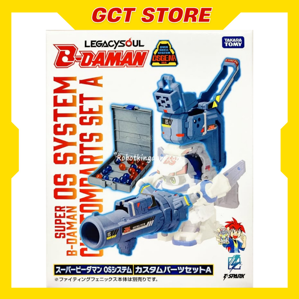 [PRE ÍT NGÀY] Mô Hình Takara Tomy B-Daman Legacy Soul Super B-Daman OS System Custom Parts Set A