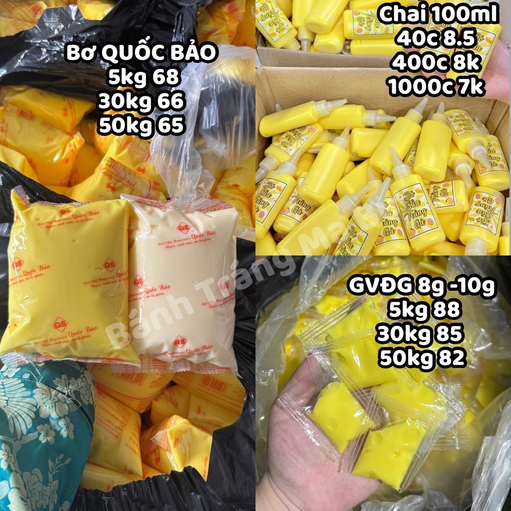 Bơ vàng- Bơ trắng Quốc Bảo