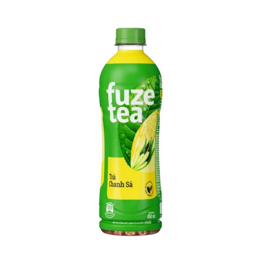 Combo 6 chai Trà chanh với sả Fuze Tea 450ml