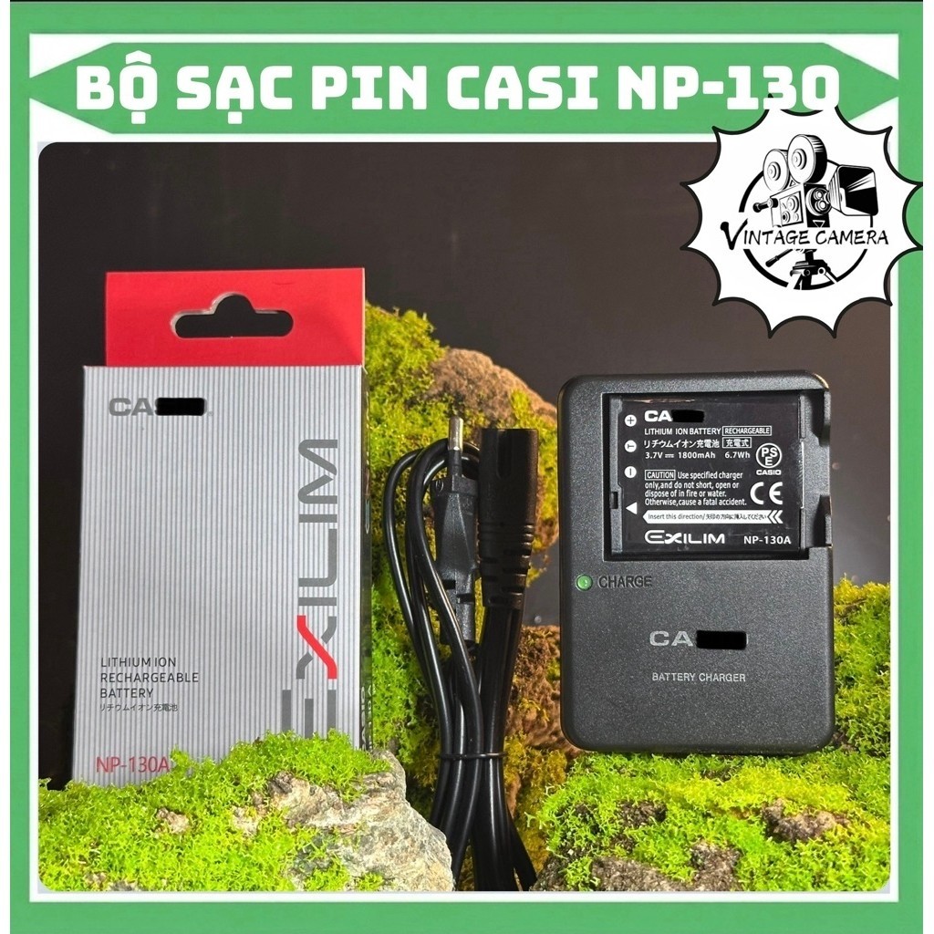 Bộ Sạc Pin Casio NP-130 dùng cho EX-ZR100, EX-ZR300, EX-ZR400, EX-ZR700, EX-ZR800