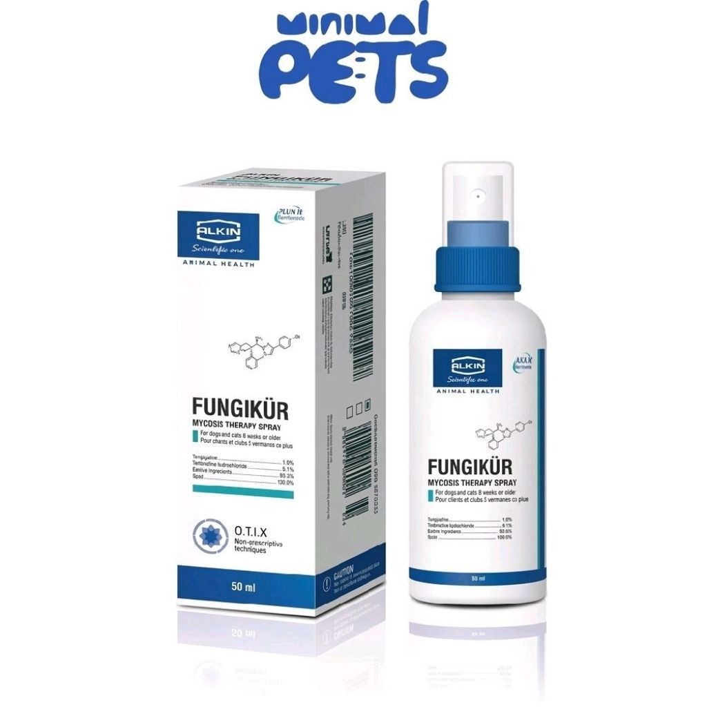 Xịt nấm ngứa cho chó mèo FUNGIKUR Alkin - MINIMAL Pet