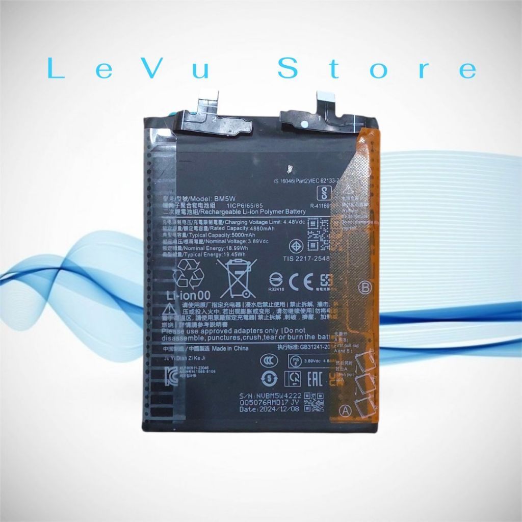 Pin Redmi K70 , K70 Pro, Poco F6 Pro [BM5W / 5000mAh] Không Logo
