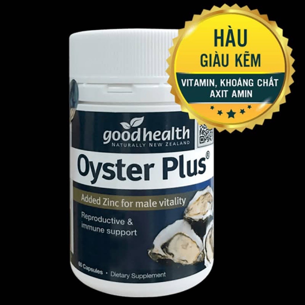 Tinh chất hàu lùn và cao Oyster Plus Zinc Oyster Good Health 60 viên
