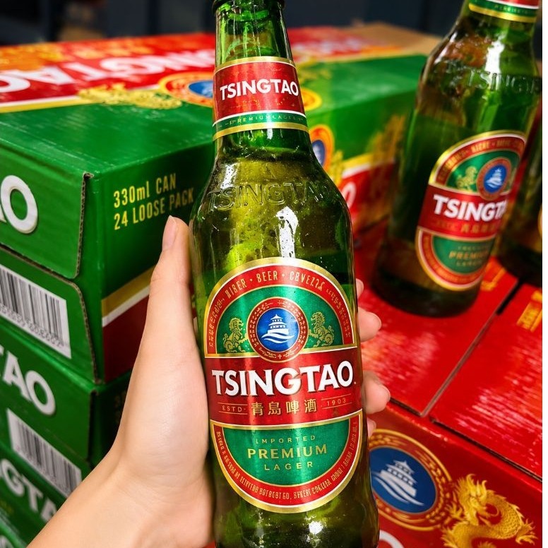 Bia Tsingtao(bia Thanh Đảo)Premium Lager chai 330ml/640ml