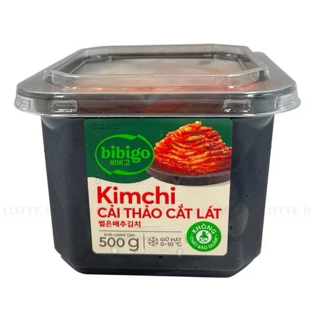 { Chỉ nhận đơn miền BẮC- miền TRUNG} Kim chi cải thảo cắt lát Bibigo hộp 500g ngon chuẩn bị Hàn Quốc