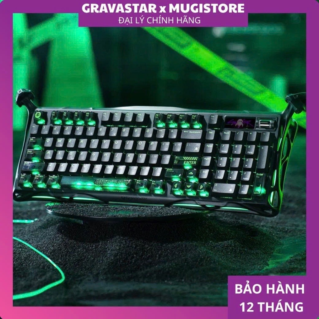 Bàn phím cơ không dây GravaStar K98 pro chính hãng bảo hành 12 tháng