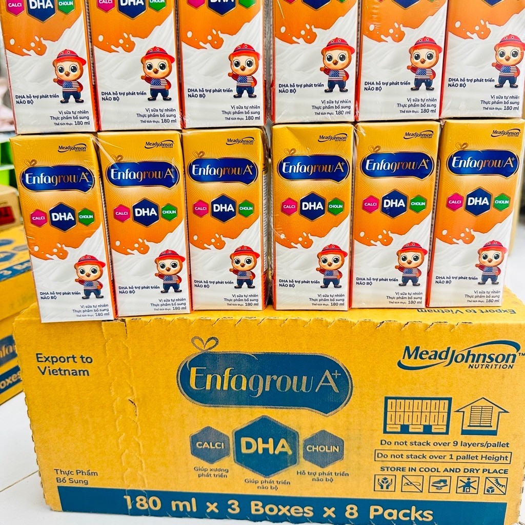 Sữa dinh dưỡng pha sẵn EnfaGrow A+ 180mlx 24hộp/thùng