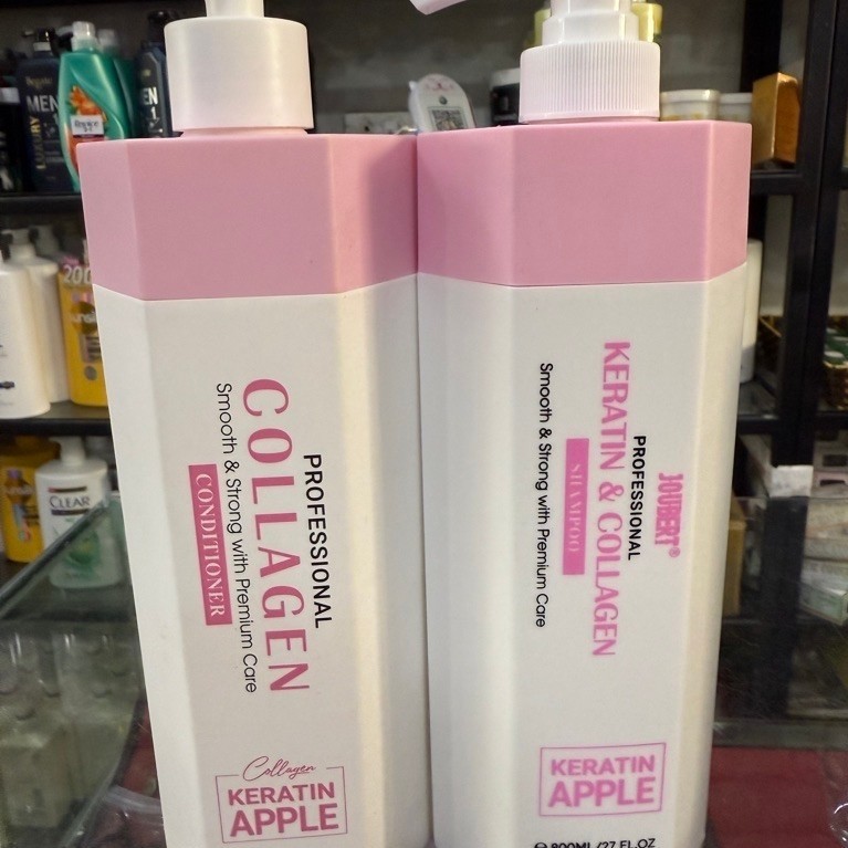 Cặp dầu gội xả Collagen Karetin Apple 800ml