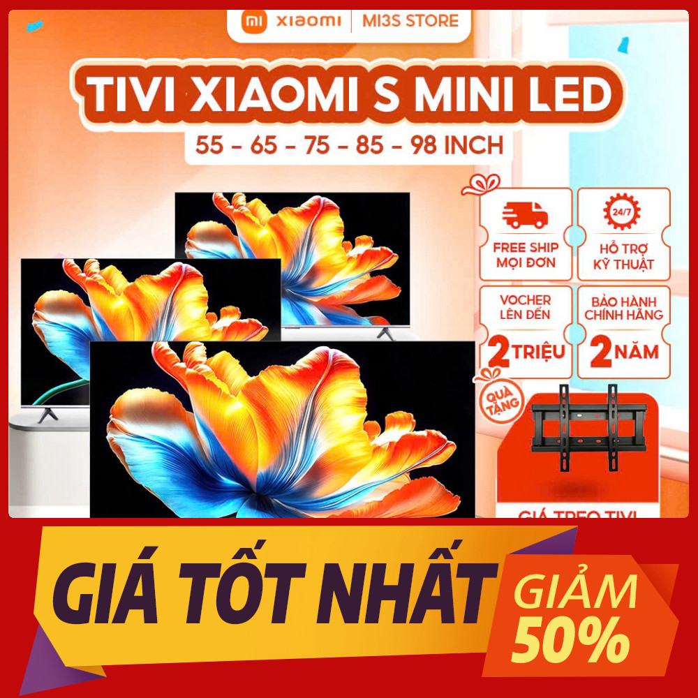 Tivi Xiaomi TV S Mini LED 2026 55/65/75/85/98 Inch | QD-Mini LED 4K, HDR10+, Google TV, Dolby Audio