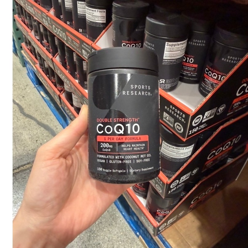[  Đủ Bill Costco ] Viên uống bổ tim Sports Research Coq10 200mg 150 viên