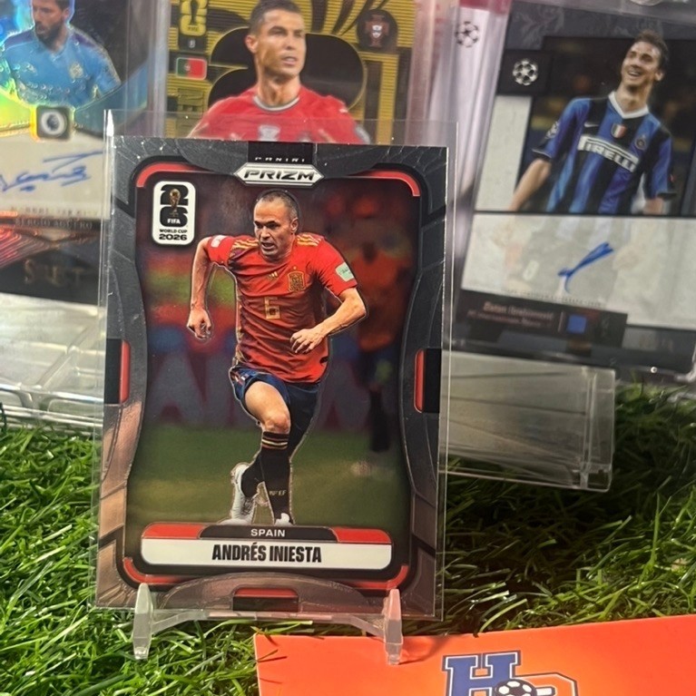 Thẻ bóng đá Andres Iniesta Panini Prizm Worldd Cup 2026