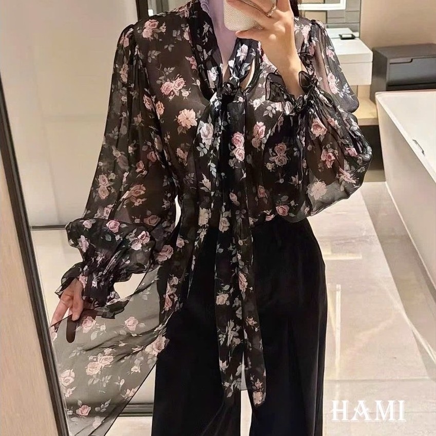 Áo tơ hoa hồng DG QCCC