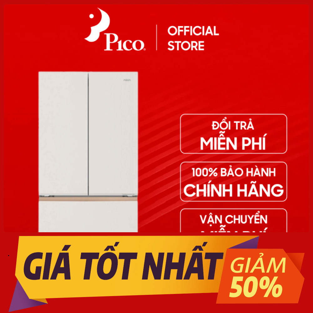 Tủ lạnh Aqua AQR-MA590XA(MC)U1 519 lít French door màu trắng