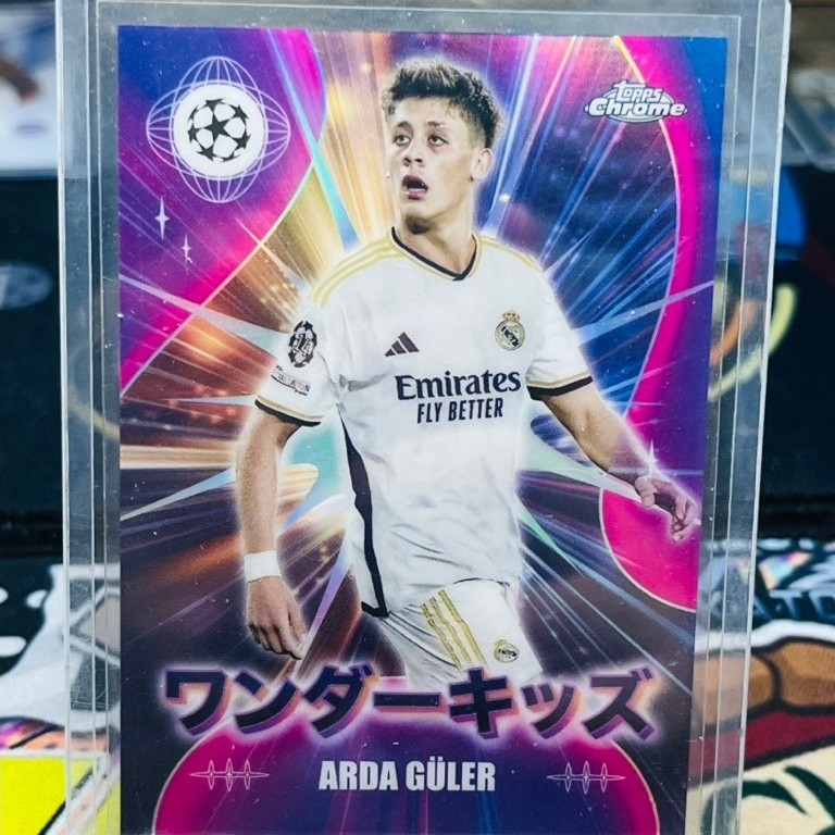 Thẻ bóng đá Arda Guler Real Madrid Wonderkids Topps Chrome UCC Japan Editions 2023/24