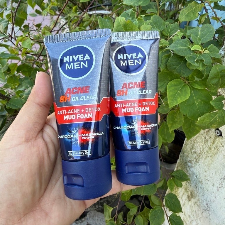 COMBO 2 TUÝP  SỮA RỬA MẶT NEVIA MEN 50gr GIÚP GIẢM MỤN & HƯ TỔN DA