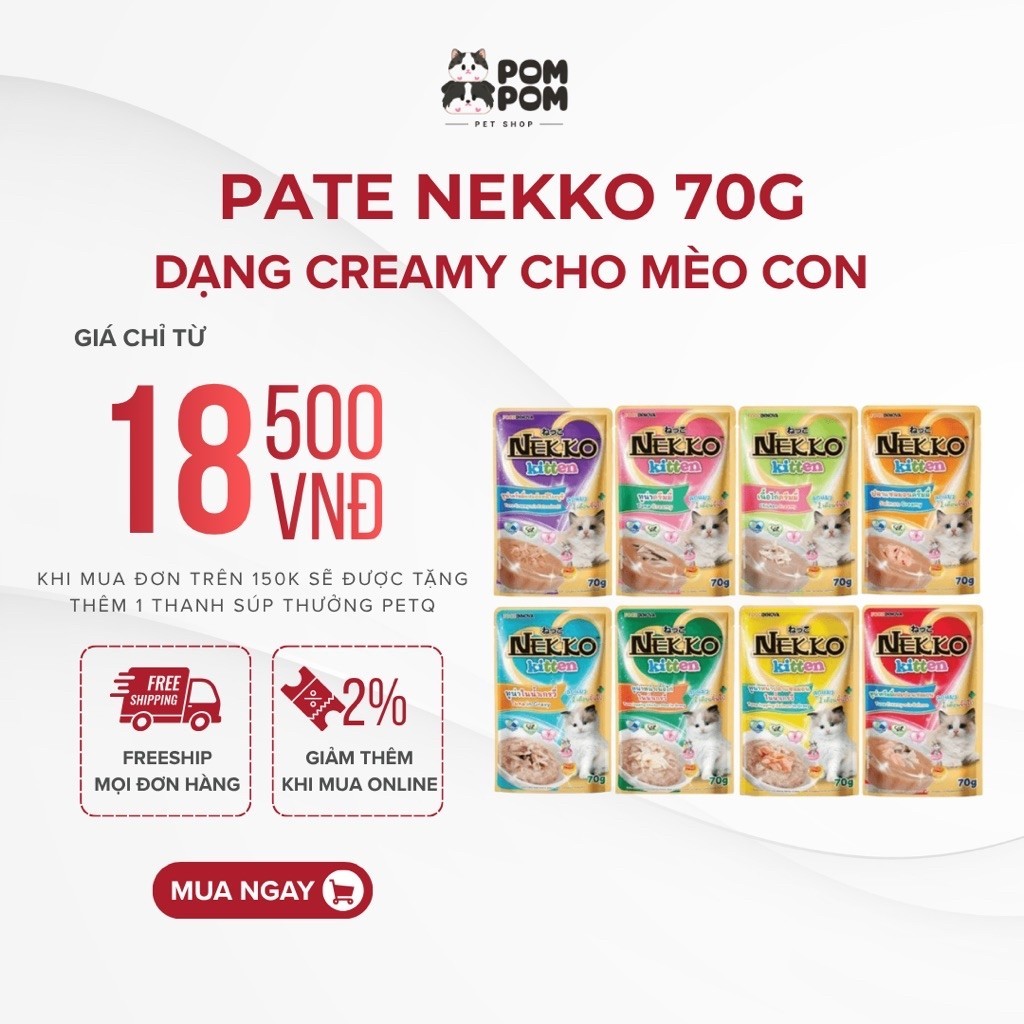 Pate Nekko Creamy Dành Cho Mèo Con