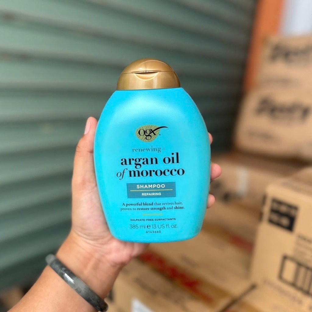 [ DATE 9/2027 ] Dầu gội OGX Renewing Argan Oil of Morocco phục hồi tóc hư tổn 385ml🌻