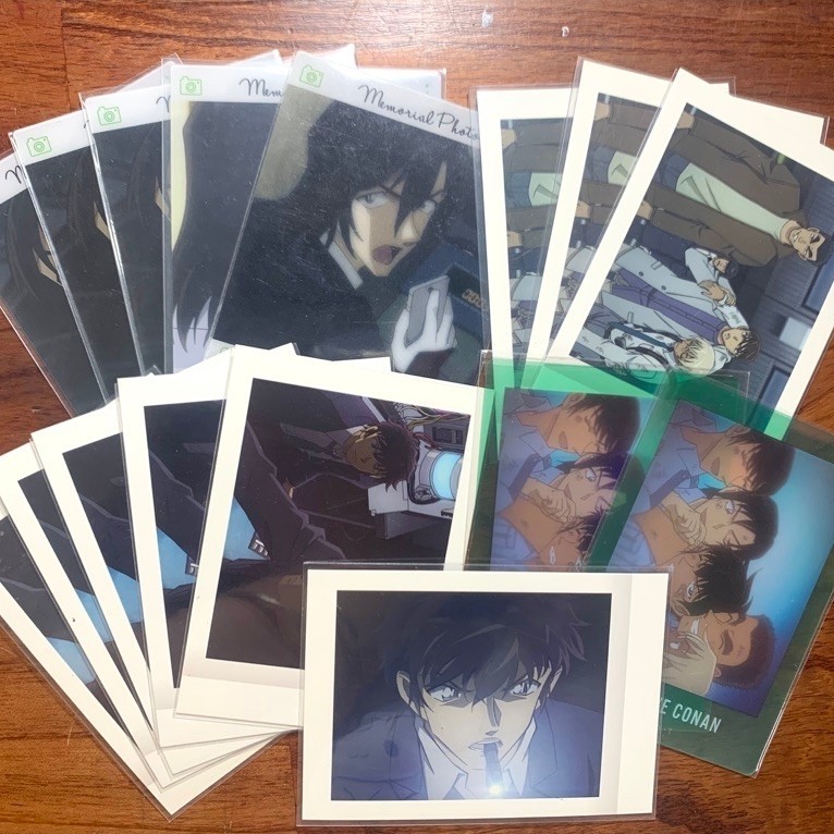 Card, postcard chính hãng các nhân vật F5, học viện cảnh sát trong Conan