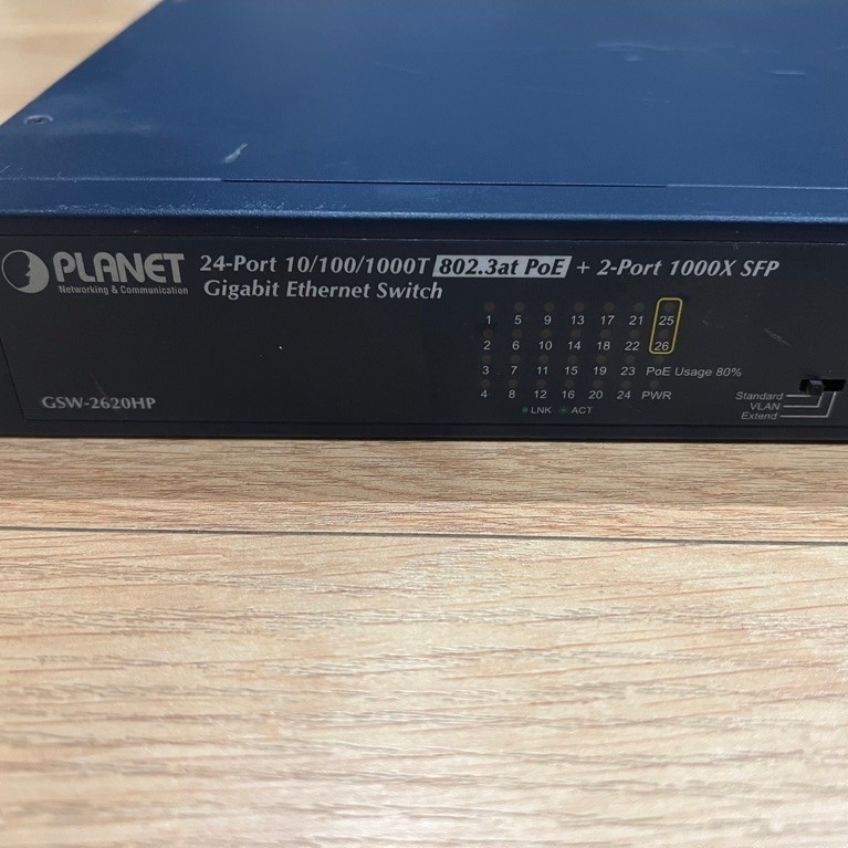 SWITCH POE FULL GIGABIT PLANET GSW-2620HP