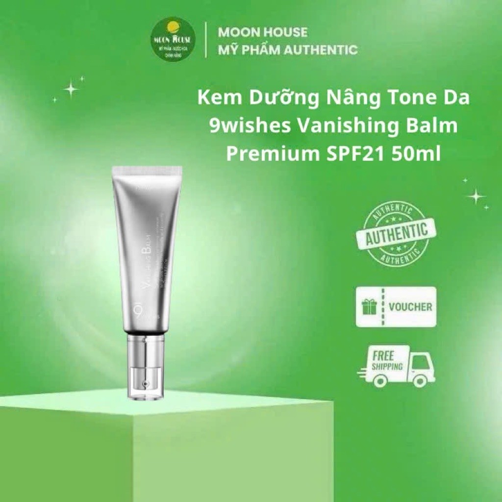 Kem Dưỡng Nâng Tone Da 9wishes Vanishing Balm Premium SPF21 50ml