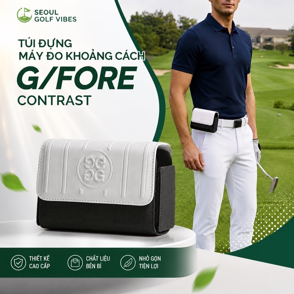 [G/FORE ACCESSORIES] Túi Đựng Máy Đo Khoảng Cách Golf G/FORE CONTRAST Collection | Túi Bảo Vệ Máy Đo
