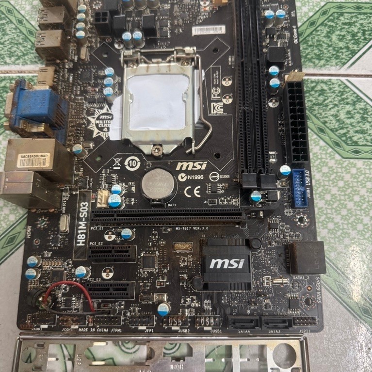main msi h81 thế hệ 4 đẹp chay tốt