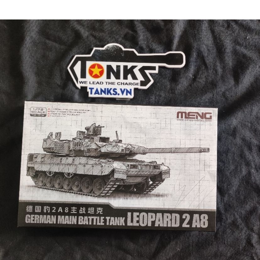 Bộ kit lắp ráp xe tăng chiến đấu Leopard 2a8 1/72