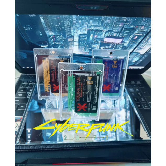 Cửa hàng số 2 ✨ Thẻ Cyberpunk 2077 Trauma Team Platinum 0.7mm siêu mỏng cosplay sưu tầm