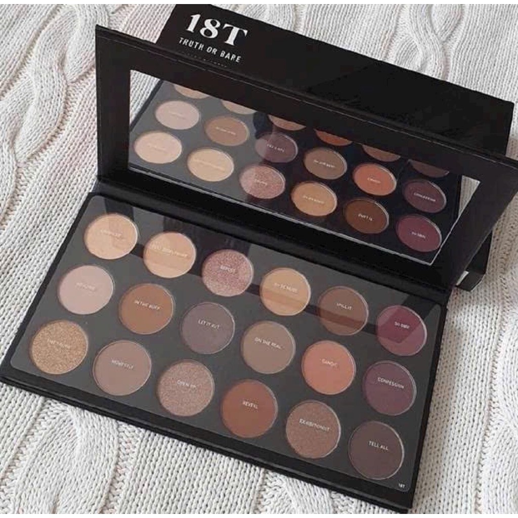 Bảng màu mắt Morphe  Or Bare Artistry Palette 18T