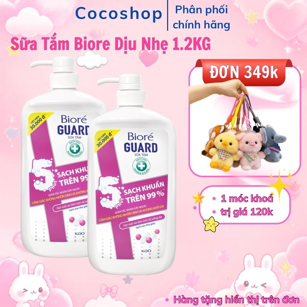 SỮA TẮM BIORE GUARD SẠCH MỊN THƯ GIẢN 1,2KG