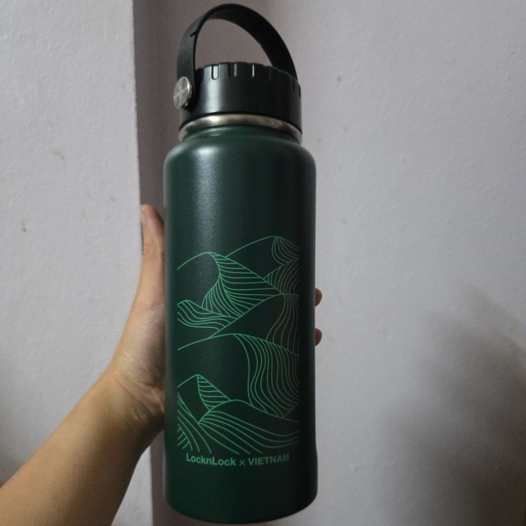 Bình giữ nhiệt Ruộng Bậc Thang 897ml LocknLock LHC4160DGRN