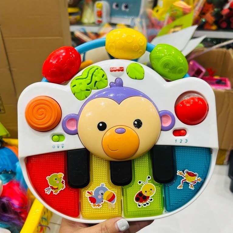 Đồ chơi nhạc đèn đàn piano đồ chơi Fisher-Price Grow ( Hàng cũ)
