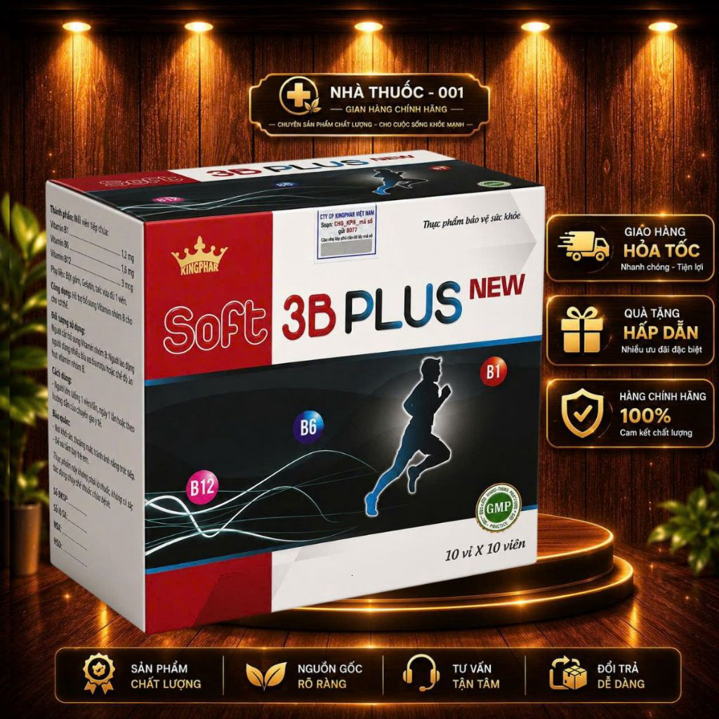 Soft 3B Plus New – Bổ sung Vitamin nhóm B cho người năng động mỗi ngày