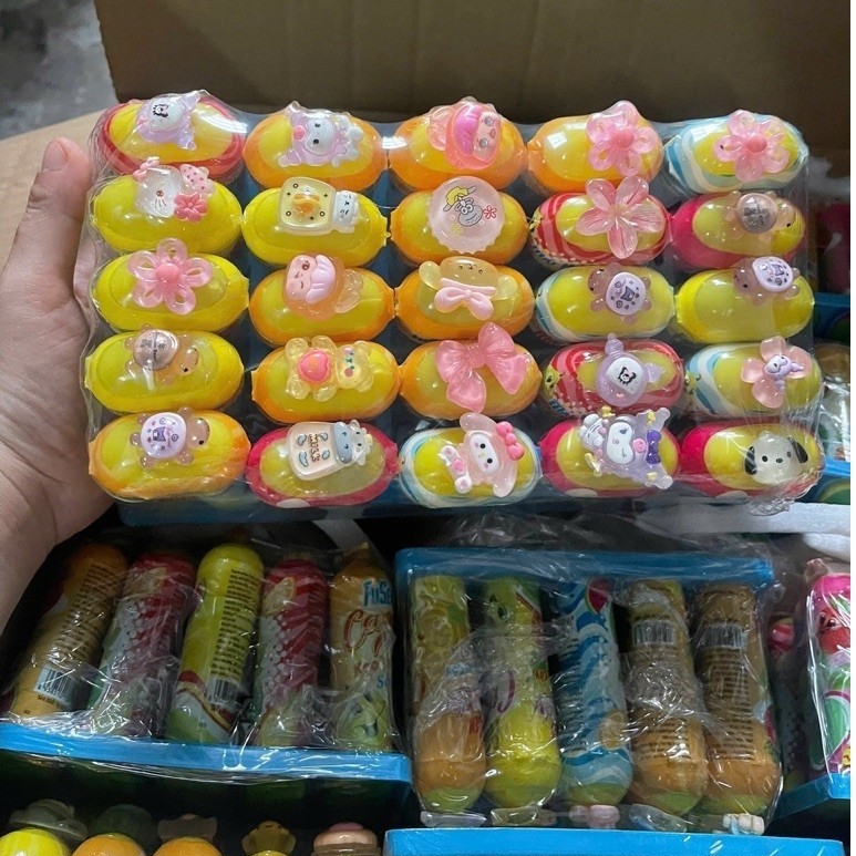 LỐC 25 KẸO FUSEN CHAM _KẸO TRÁI CÂY _KẸO FUSEN KÈM ĐỒ CHƠI NGỘ NGHĨNH