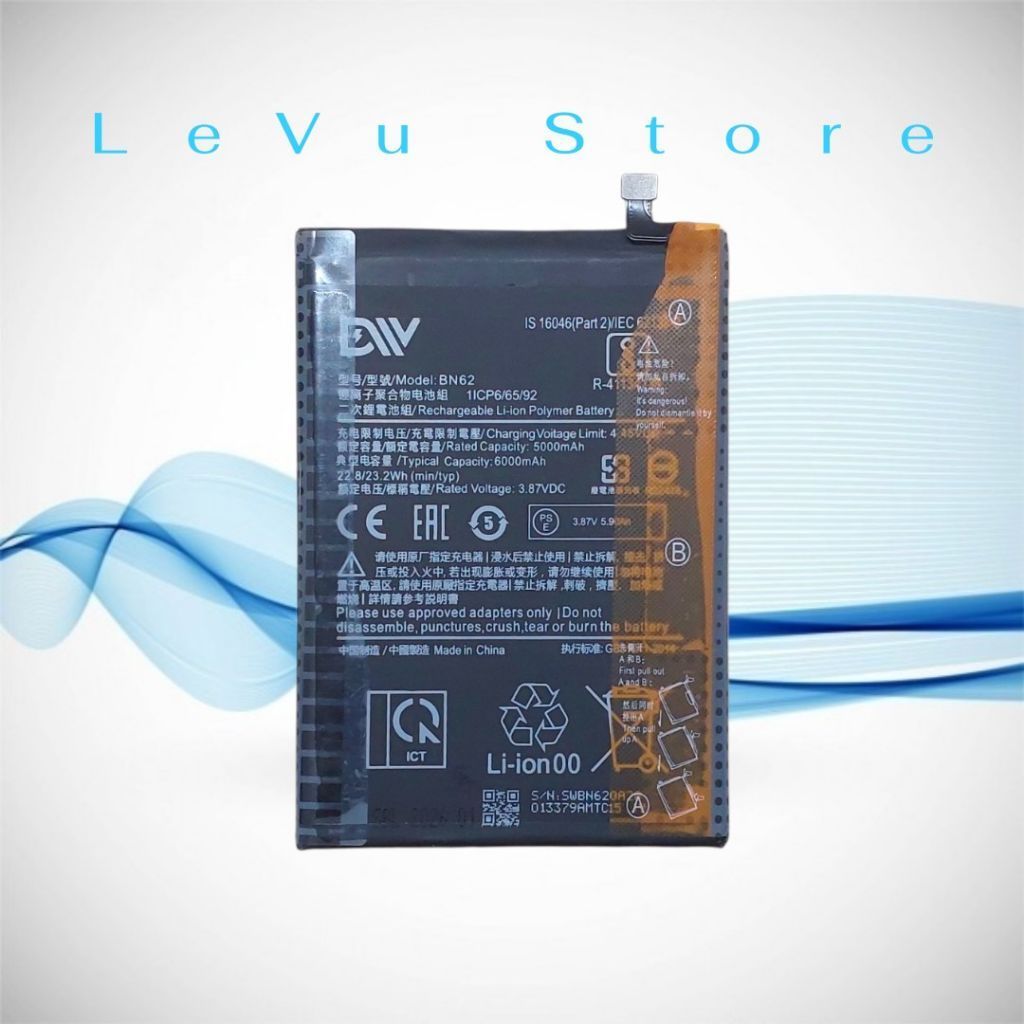 Pin Redmi 9T , Poco M3 [BN62 / 6000mAh] DV