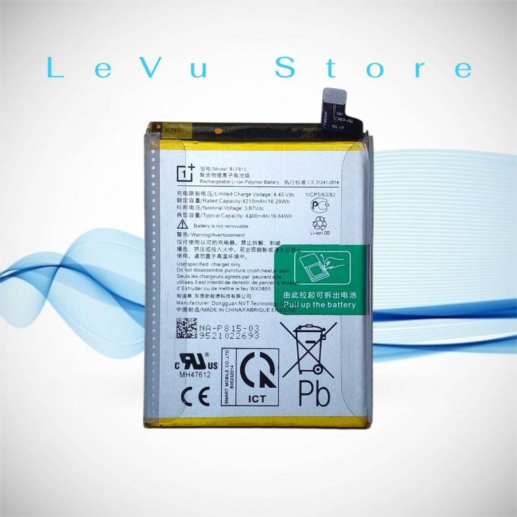 Pin OnePlus Nord N10 5G [BLP815 / 4200mAh] Vỏ Vàng
