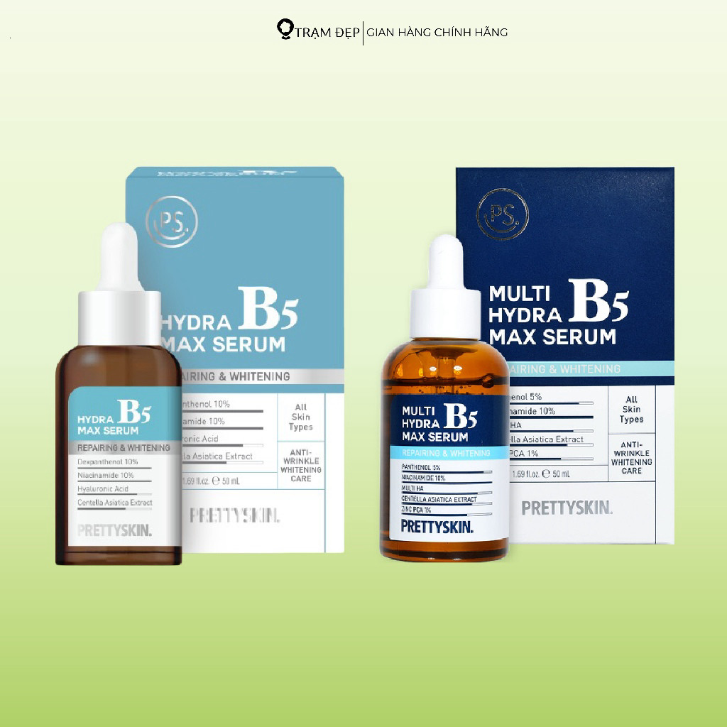[ CHUẨN CÔNG TY ]  Tinh Chất Phục Hồi Dưỡng Sáng Da Hydra B5 Max Serum & Multi Hydra B5 Max Serum (5