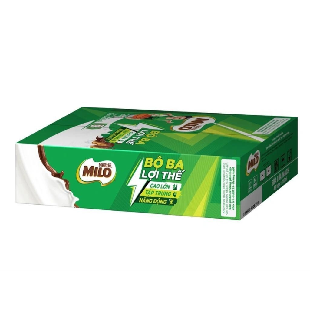Thùng sữa lúa mạch Milo 110ml